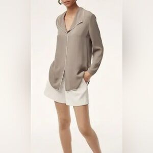 BABATON RENA PIPED DETAILS BLOUSE